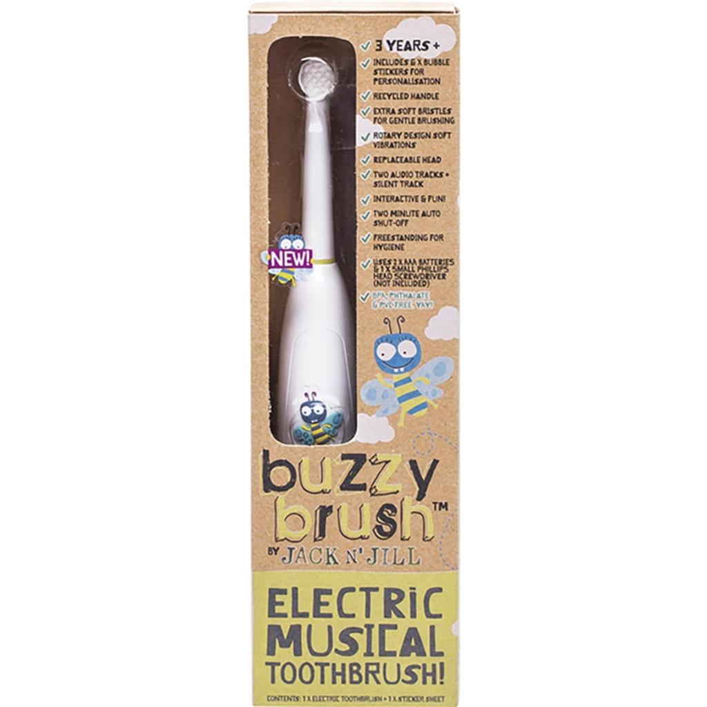 Jack n Jill - Electric Musical Toothbrush Buzzy Brush 3 Years +