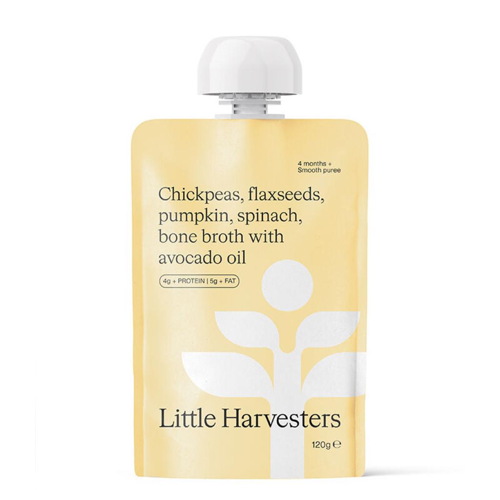 Little Harvesters - Puree Pouch - Chickpeas Flax & Pumpkin 120g