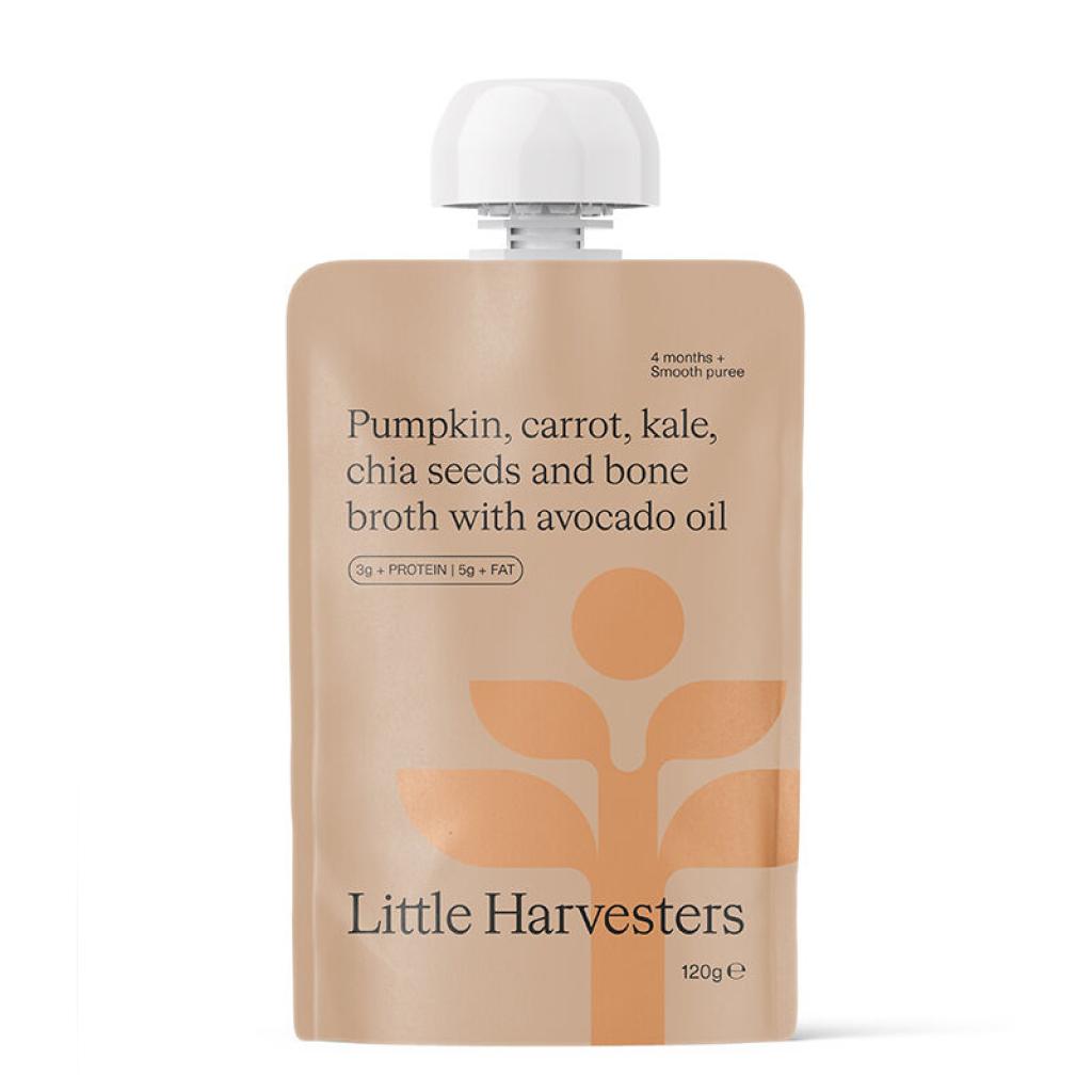 Little Harvesters - Puree Pouch - Pumpkin Carrot & Kale 120g