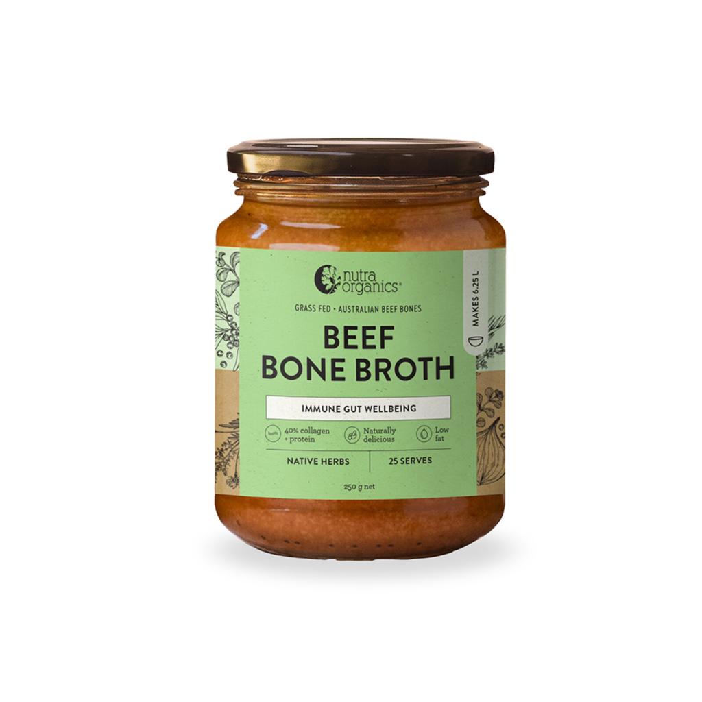 Nutra Organics - Beef Bone Broth Concentrate - Native Herbs 250g