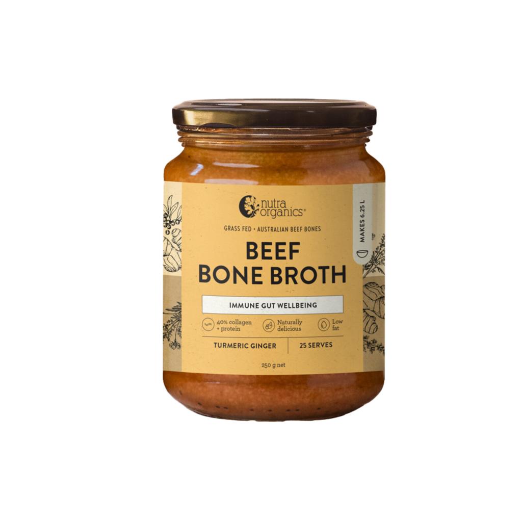 Nutra Organics - Beef Bone Broth Concentrate - Turmeric Ginger 250g