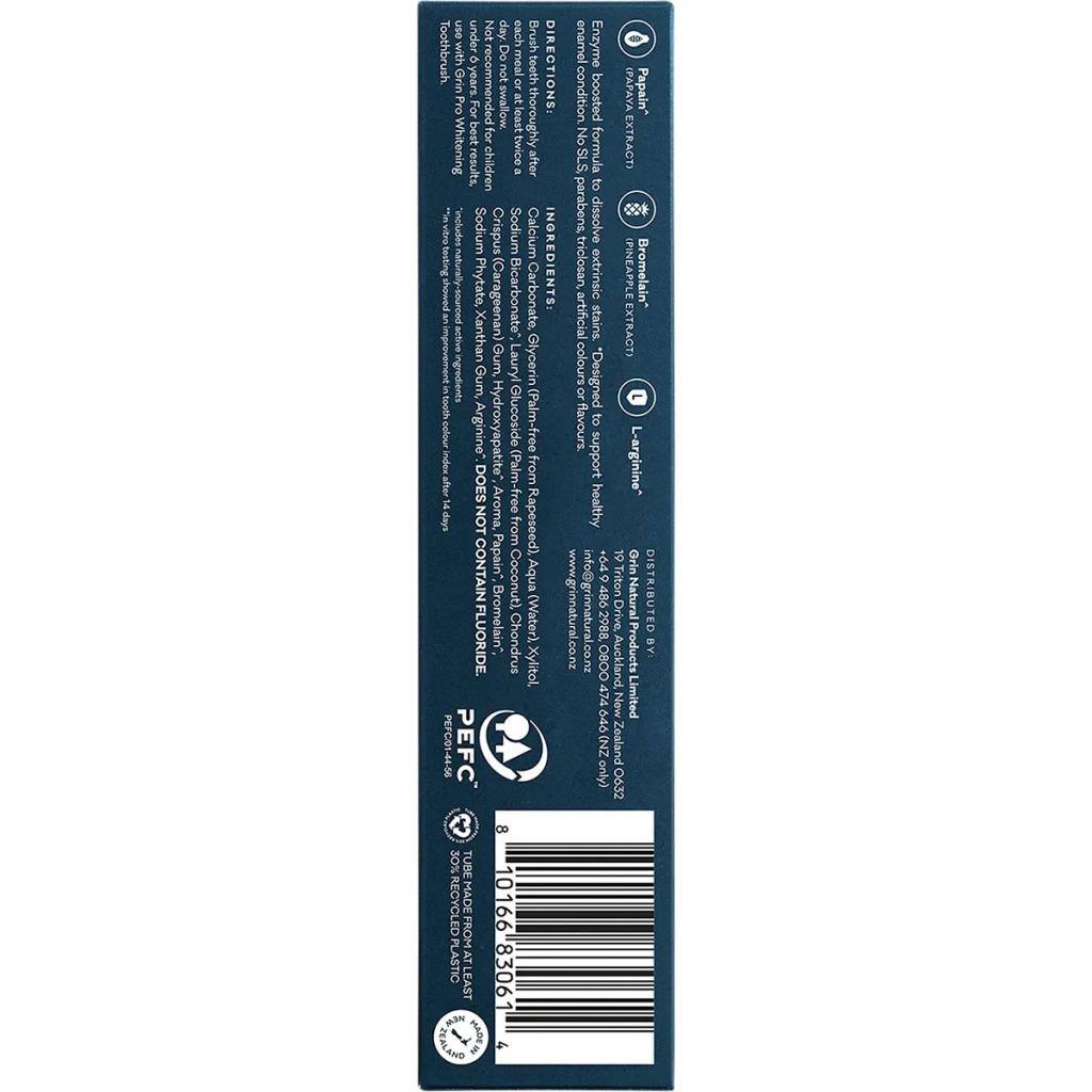 Grin - Pro Toothpaste Enzyme Whitening Nano-Hydroxyapatite 113g