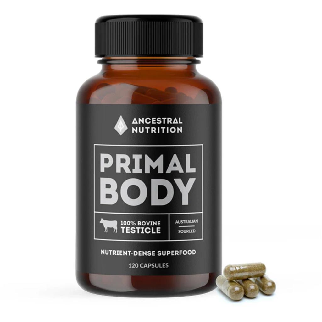 Ancestral Nutrition - Primal Body - 100% Bovine Testicle Capsules 120c