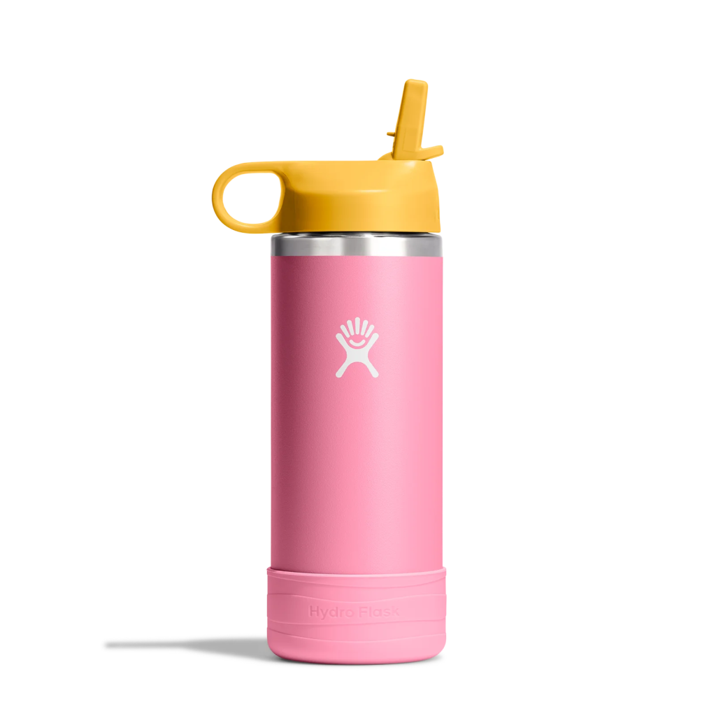 Hydro Flask - 8 Oz Kids Wide Mouth Straw Cap And Boot Dahlia