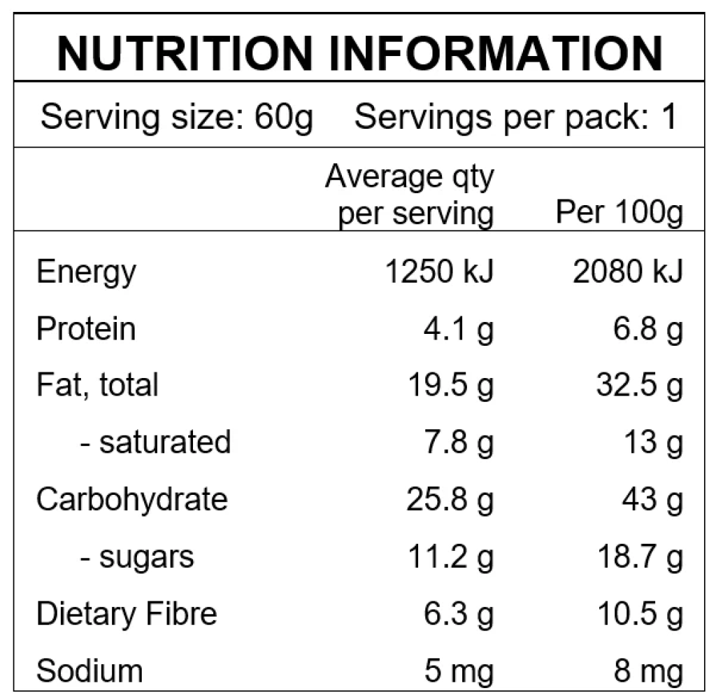 Crumble Charms - Hazelnut Haze Crème Wheel 60g