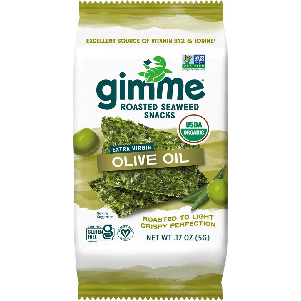 Gimme - Roasted Seaweed Snacks Olive Oil 6x5g