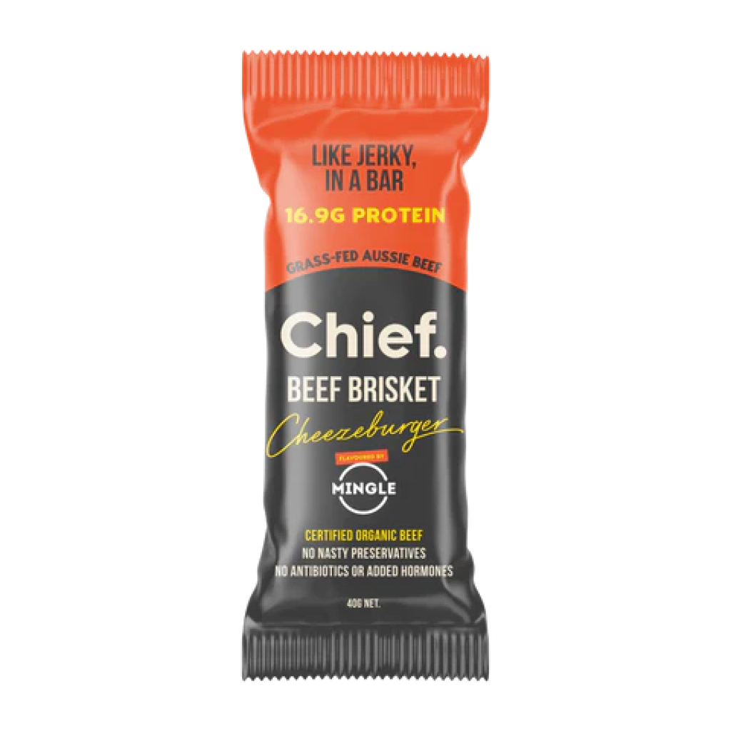 Chief Nutrition - Grass Fed Beef Bar - Cheezeburger 40g
