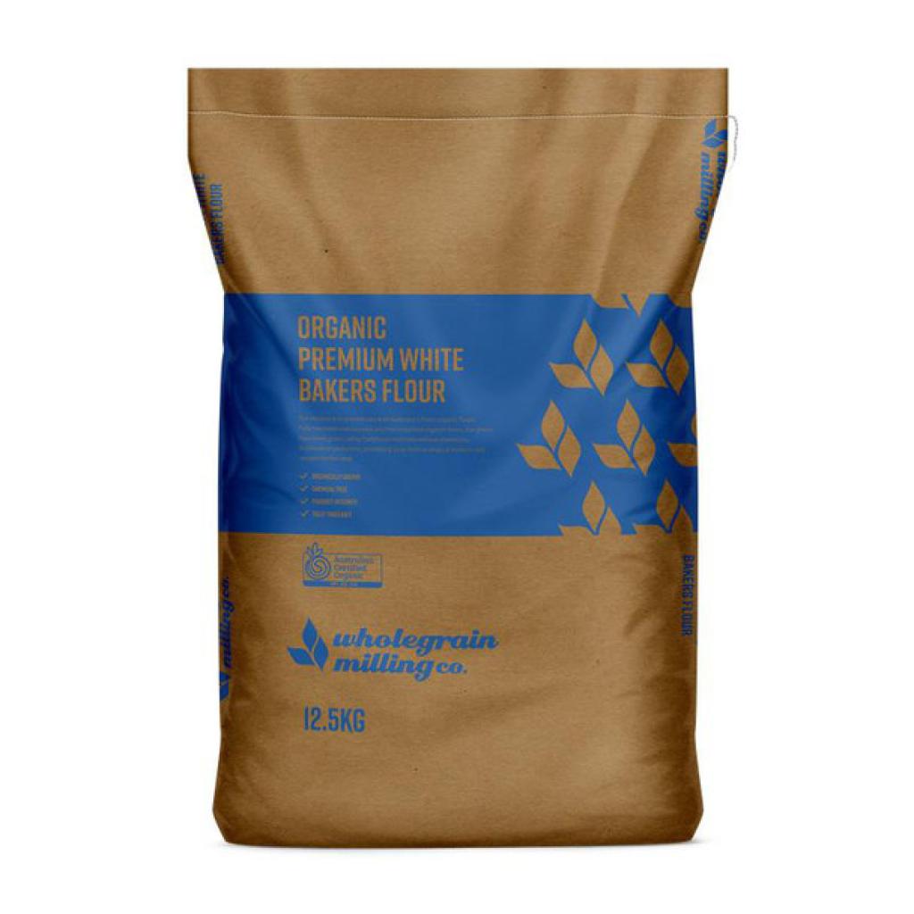 Wholegrain Milling Co - Organic Premium White Bakers Flour 12.5kg