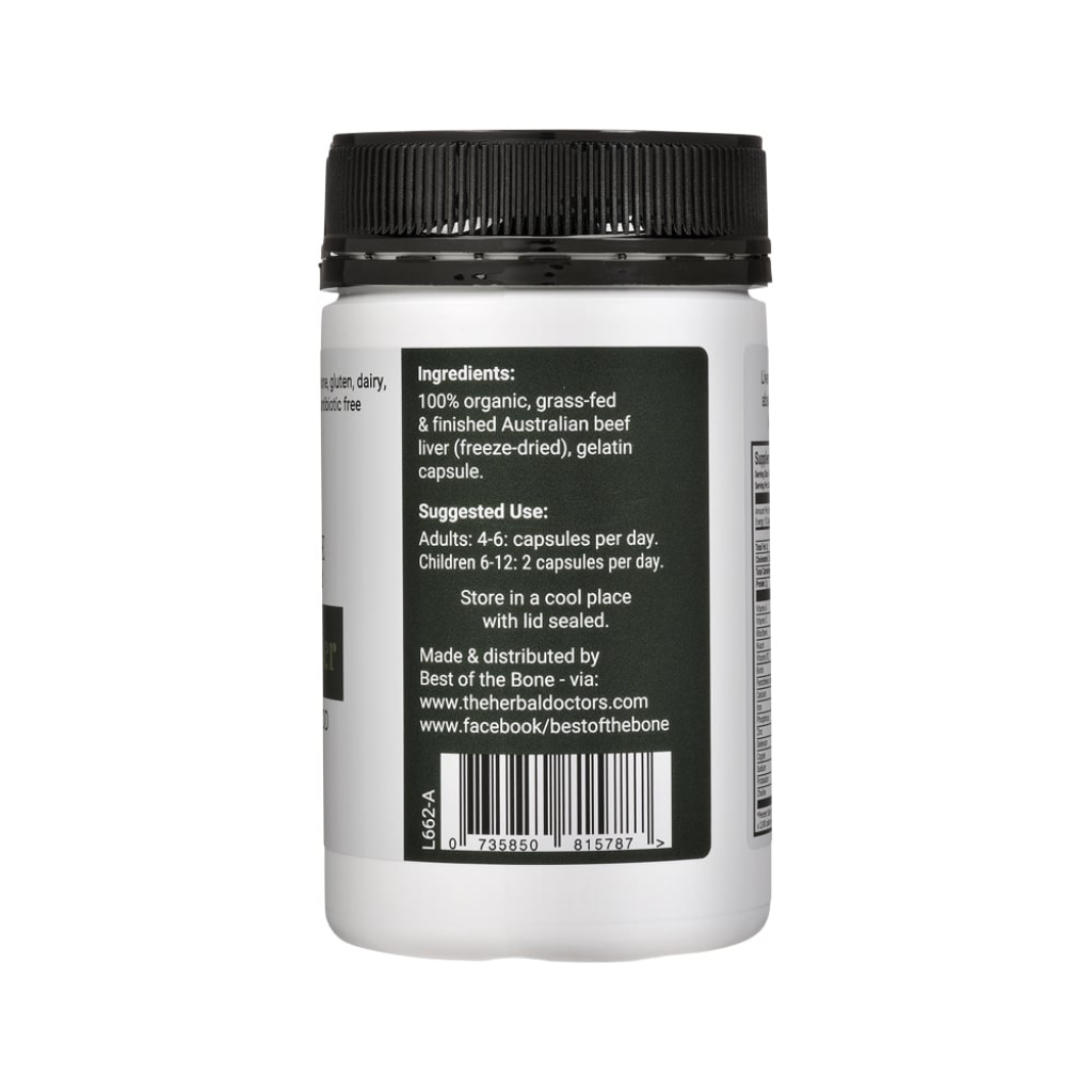 Best of The Bone - Beef Liver Capsules 180c