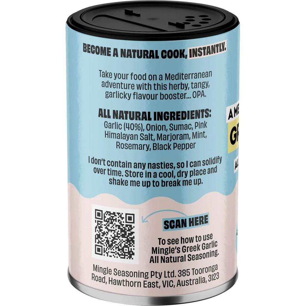 Mingle - Greek Garlic All Natural Seasoning 50g