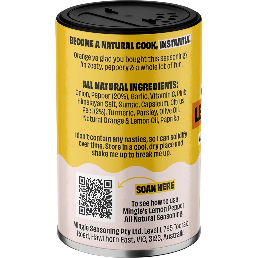 Mingle - Lemon Pepper All Natural Seasoning 35g