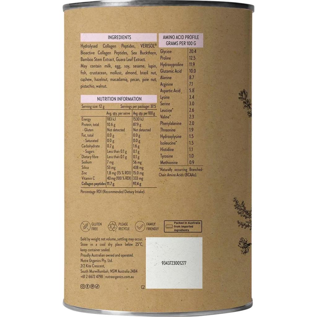 Nutra Organics - Collagen Beauty 450g