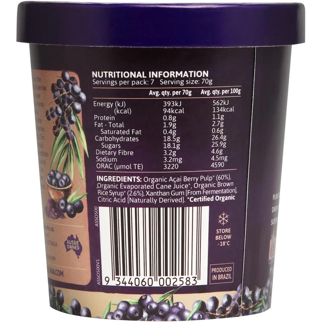 Raw Amazonia - Acai Sorbet 500g