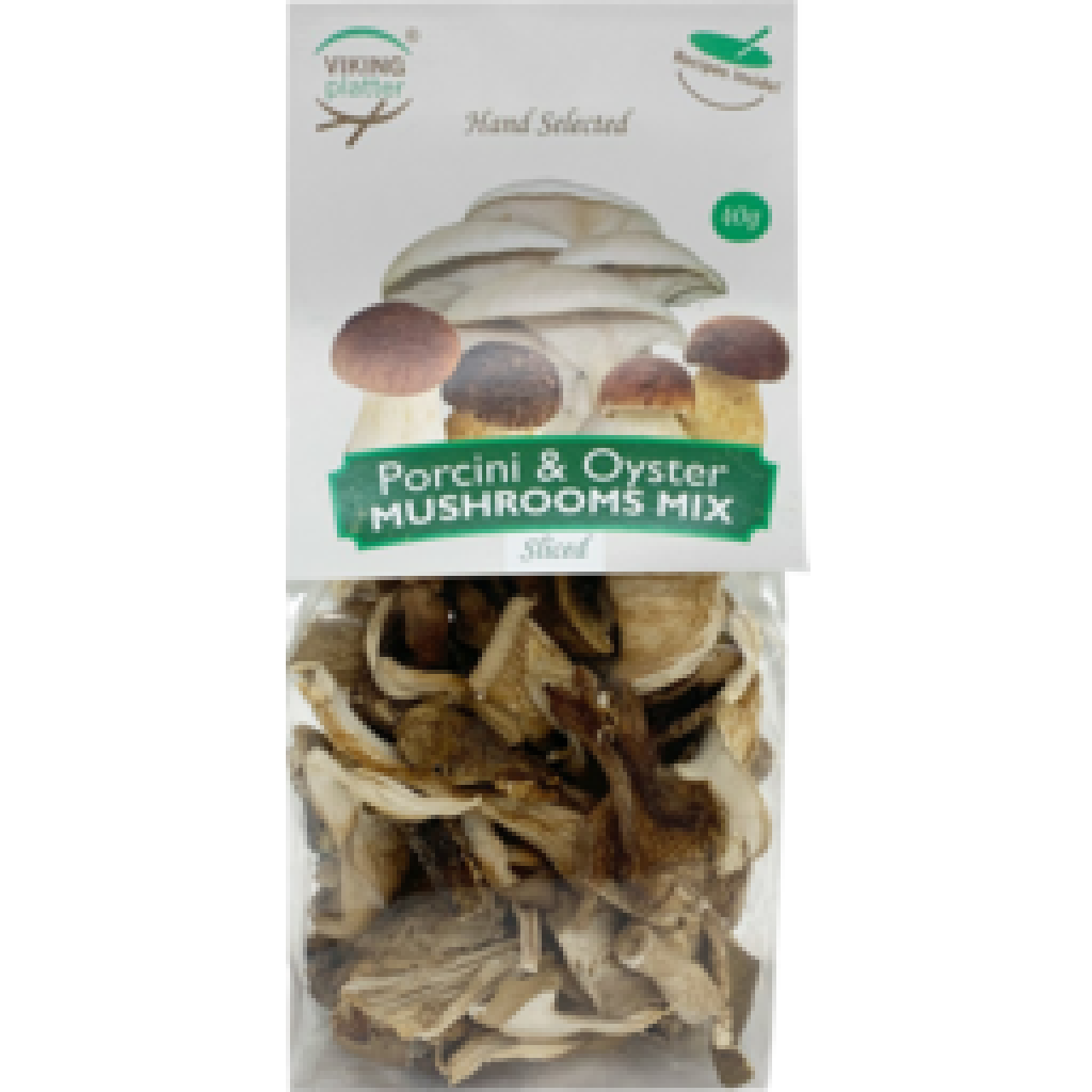 Viking Platter - Dried Porcini & Oyster Mushrooms 40g