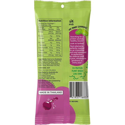 Real Naturals - Protein Edamame Pops Salt & Vinegar 26g
