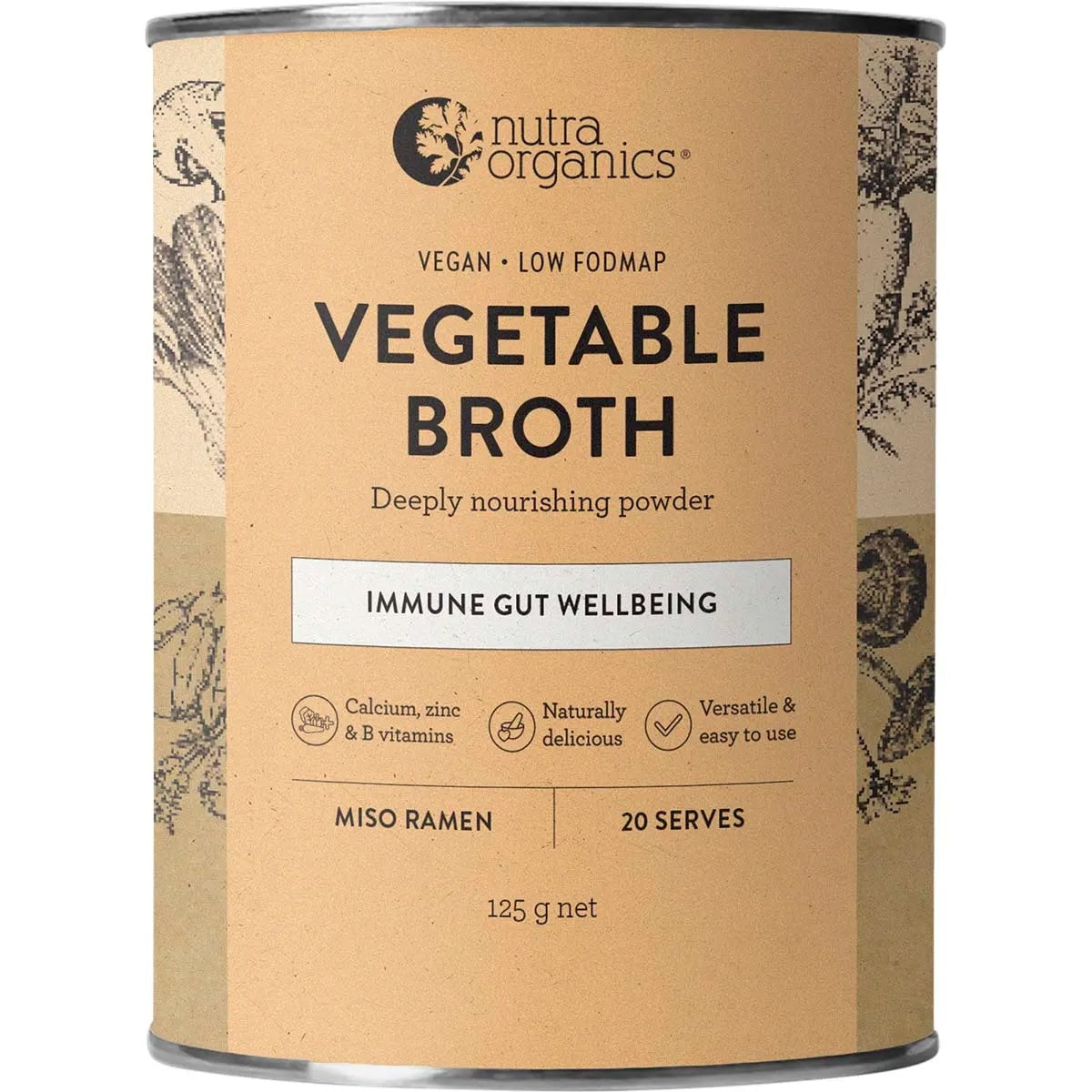 Nutra Organics - Vegetable Broth Miso Ramen 125g