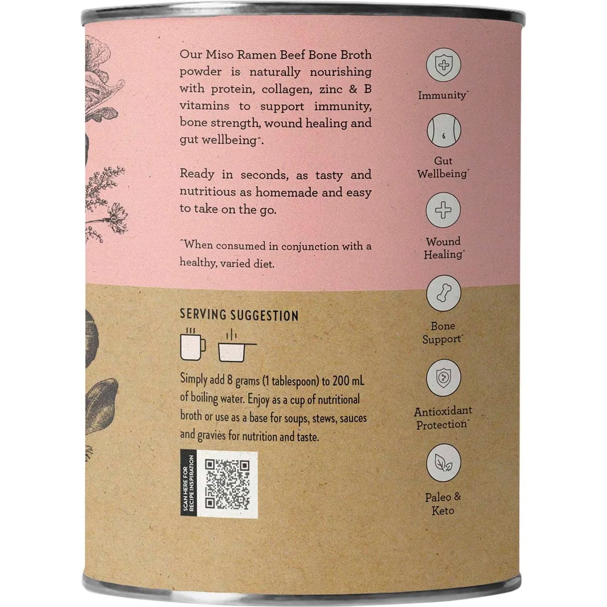 Nutra Organics - Beef Bone Broth Miso Ramen 125g