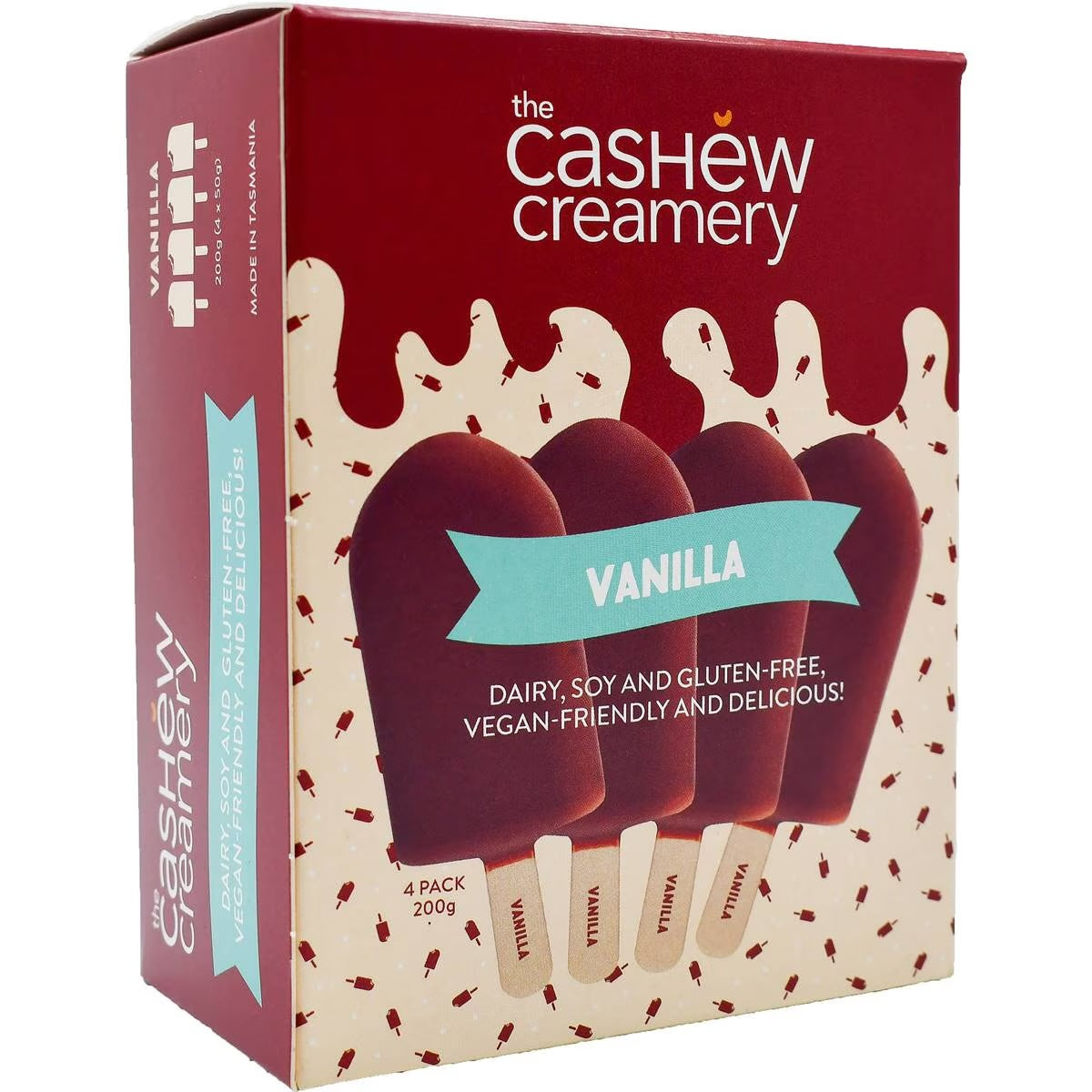 The Cashew Creamery - Vanilla Ice Creme Bar 4pk