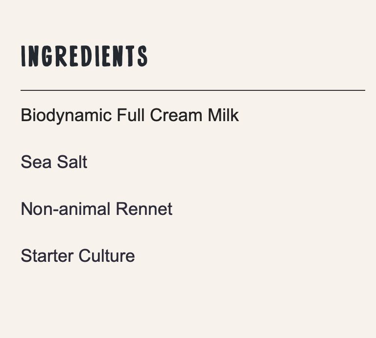 Mungalli Creek - Biodynamic Quark 325g