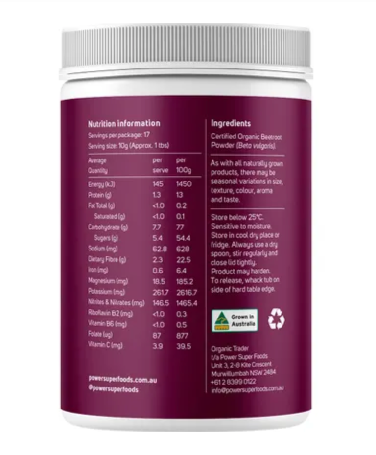 Power Super Foods - Organic Beetroot Powder 170g