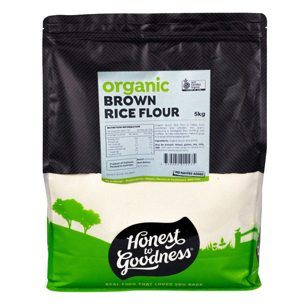 Honest to Goodness - Organic Brown Rice Flour 5kg