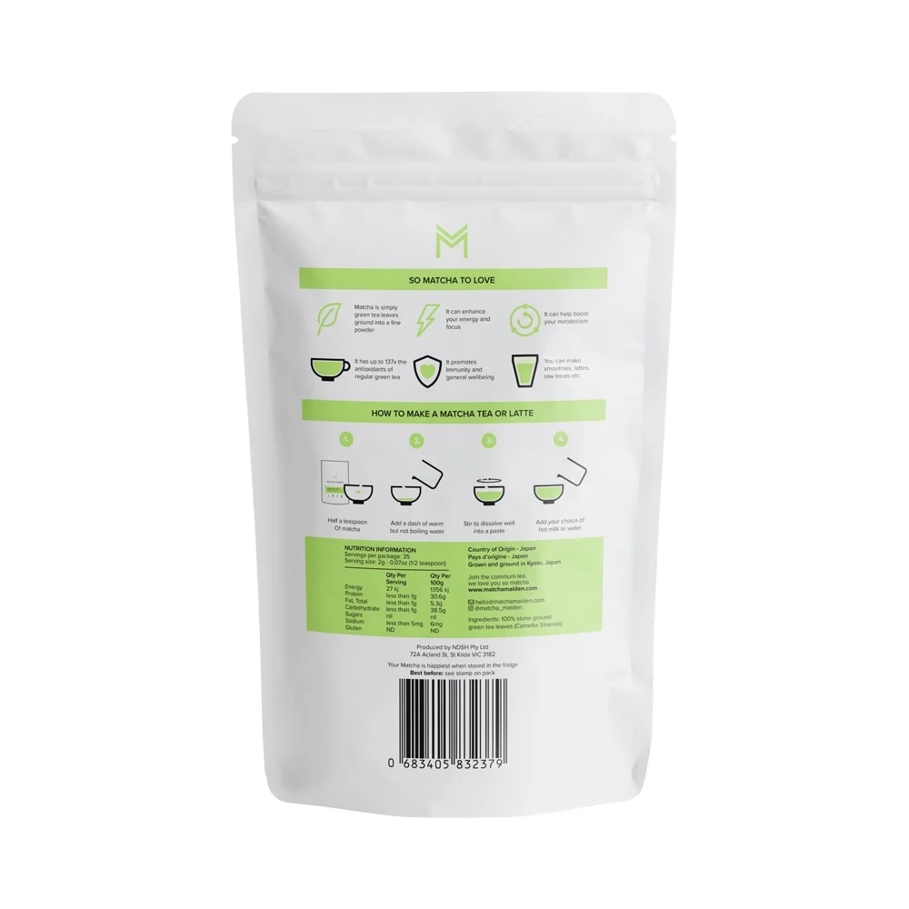 Matcha Maiden - Organic Matcha Powder 70g