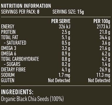 Lotus - Organic Black Chia Seeds 125g