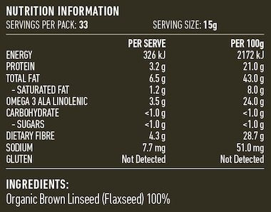 Lotus - Organic Brown Linseed Flaxseed 500g