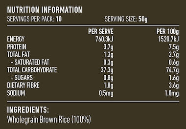 Lotus - Rice Flakes Brown Rolled 500g