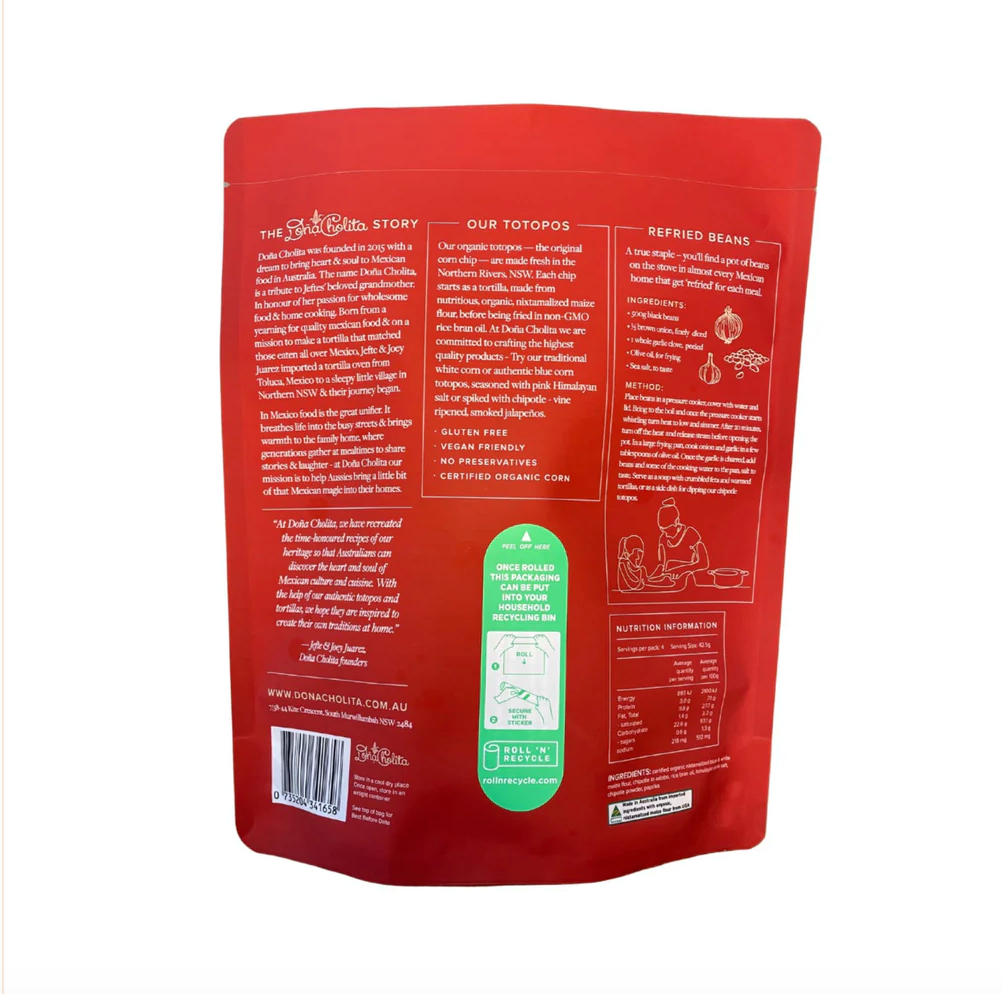 Dona Cholita - Chipotle Corn Totopos 170g