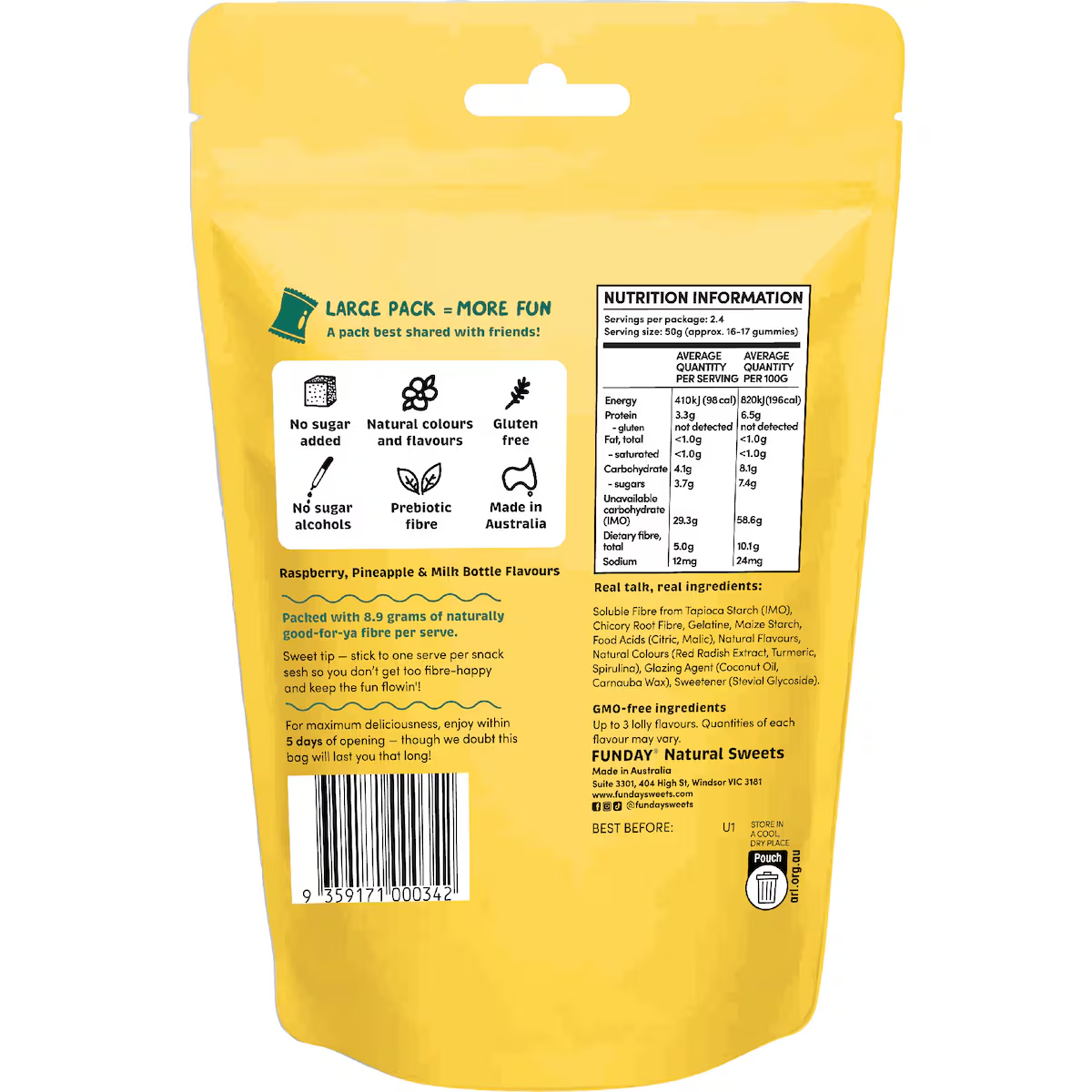 Funday Natural Sweets - Share Bag Party Mix 120g