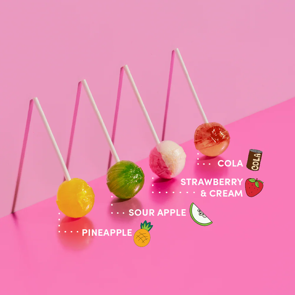 Funday Natural Sweets - Share Bag Lollipops 8 Piece 88g