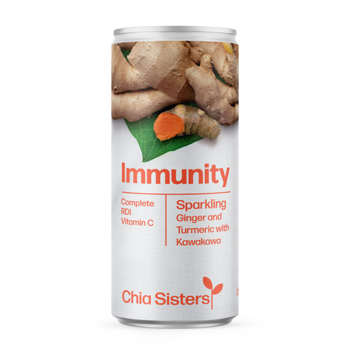 Chia Sisters - Immunity Sparkling Ginger and Turmeric with Kawakawa 250ml