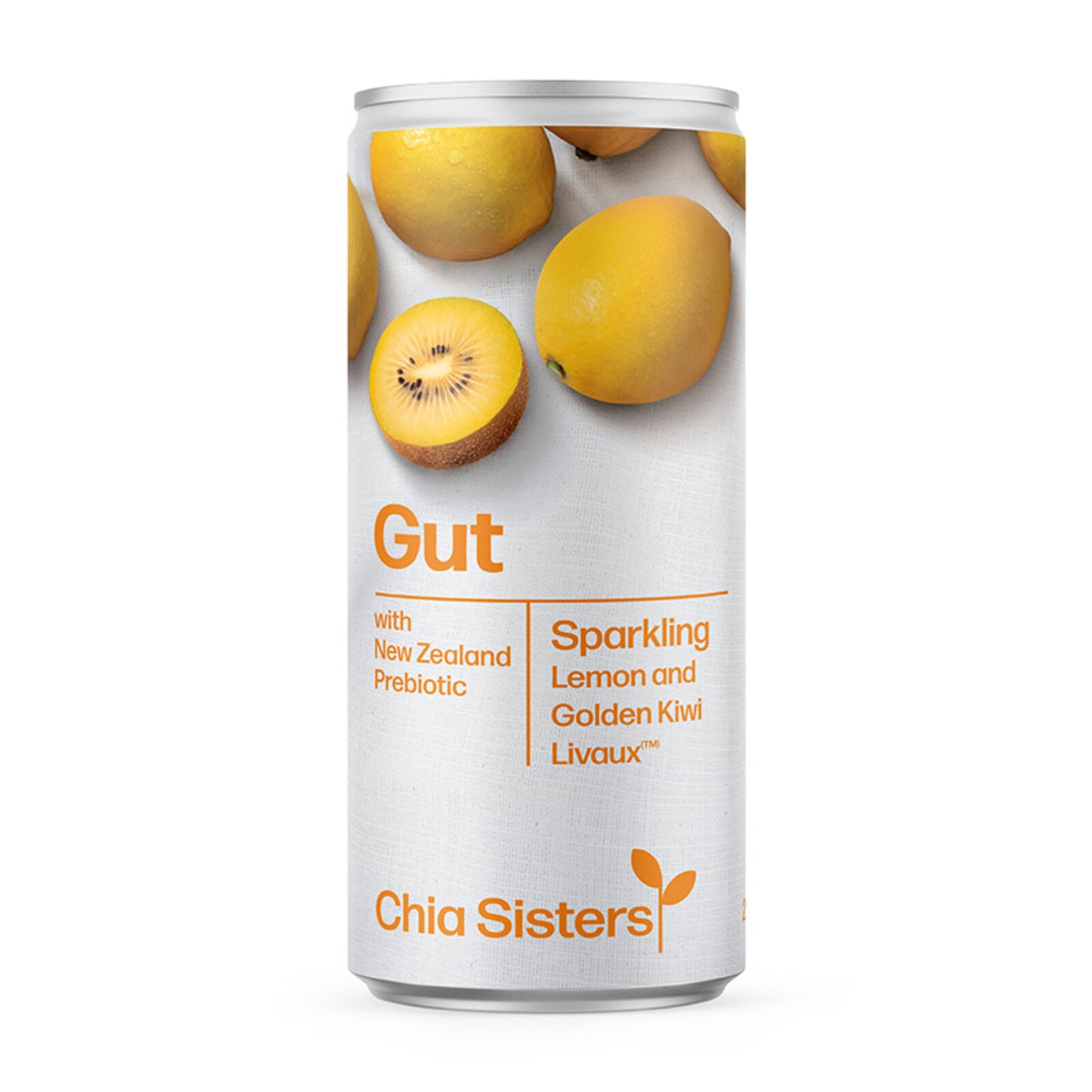 Chia Sisters - Gut - Sparkling Lemon and Golden Kiwi Livaux 250ml