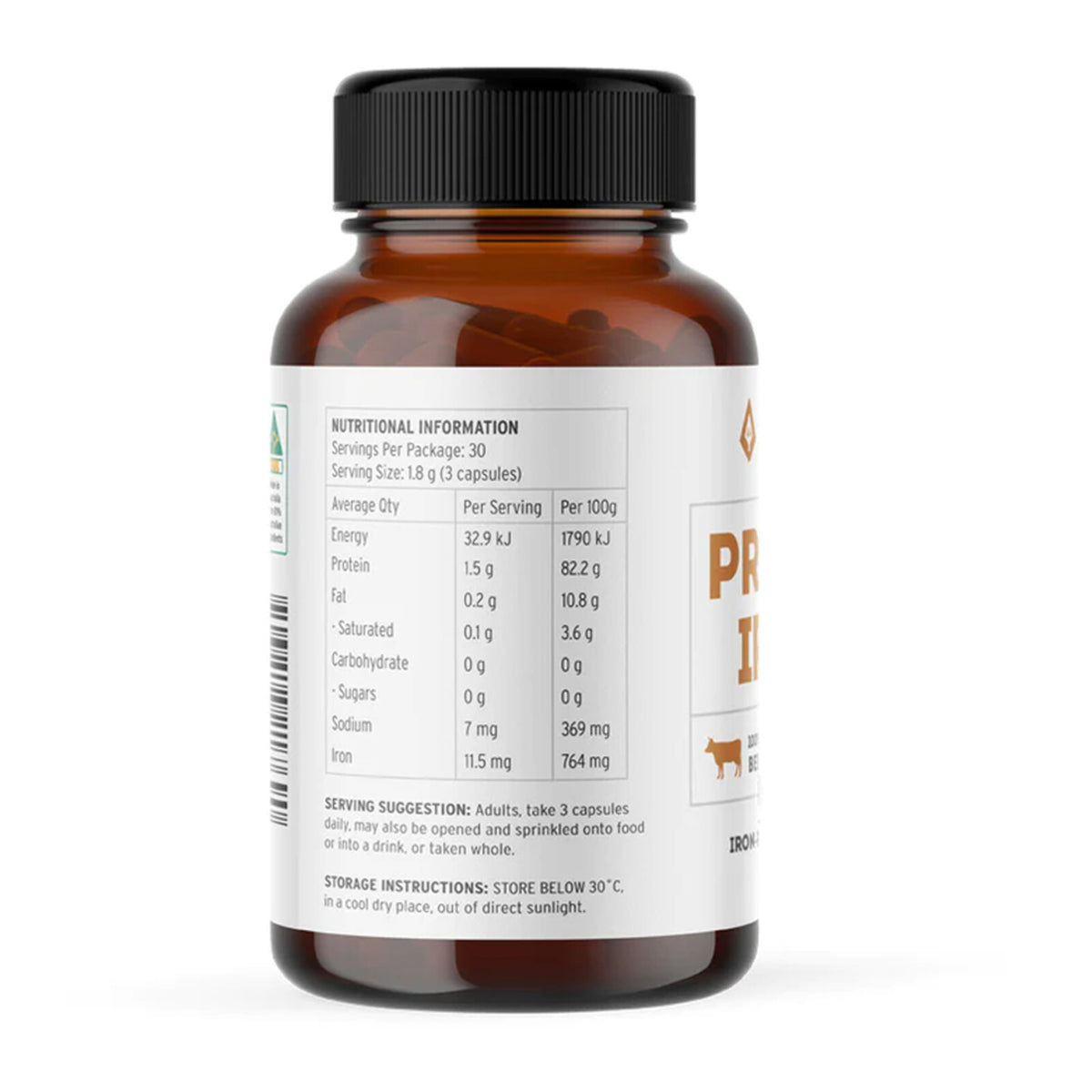 Ancestral Nutrition - Primal Iron 90 Capsules