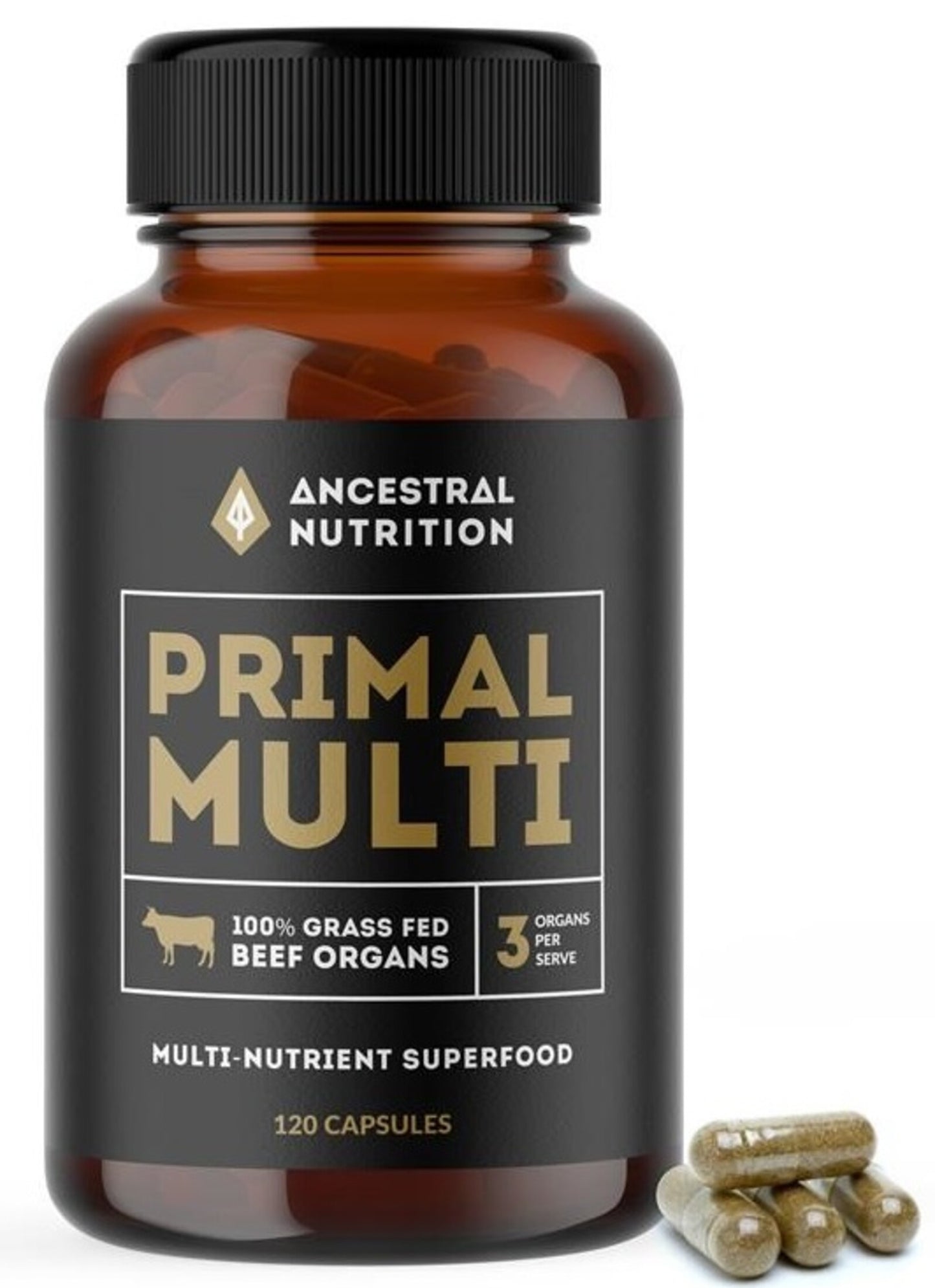 Ancestral Nutrition - Primal Multi 120 caps - Beef Organ