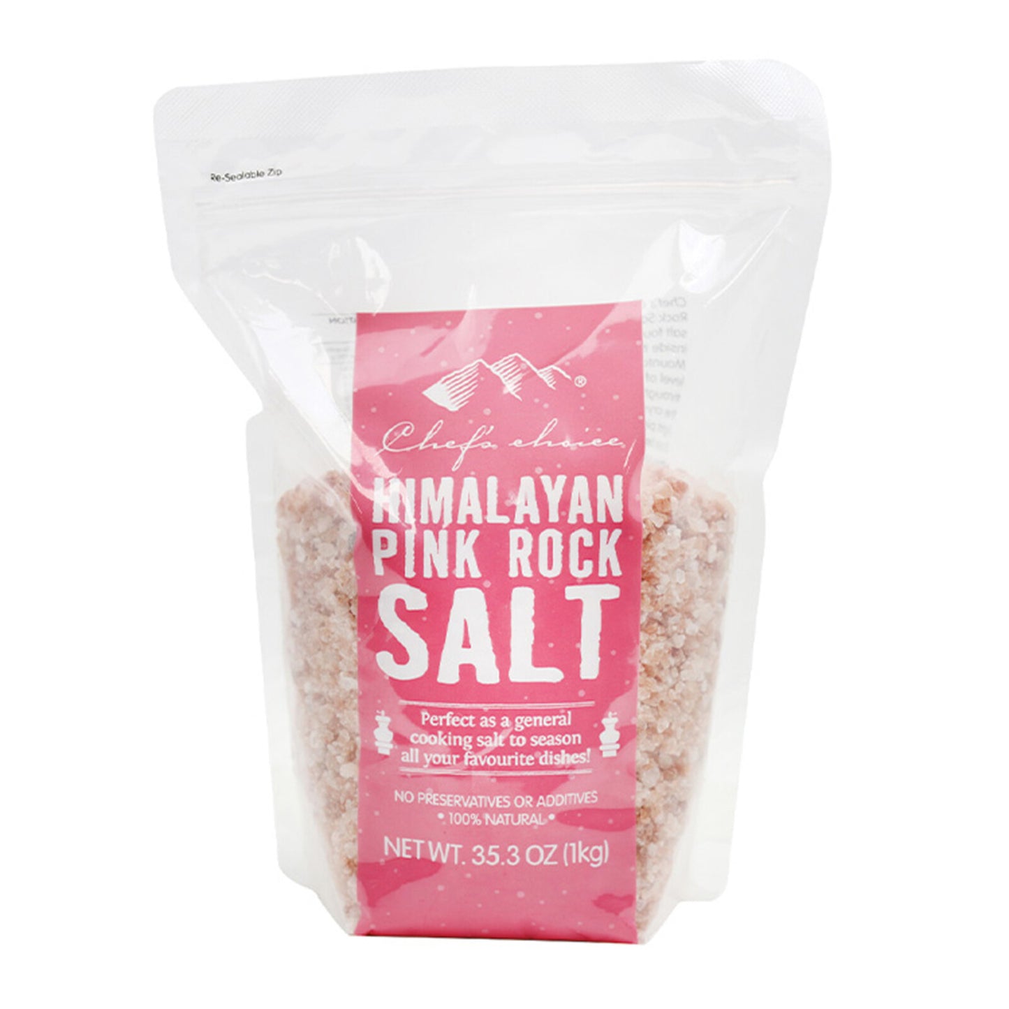 Chef's Choice - Pink Rock Salt Standing Pouch 1kg
