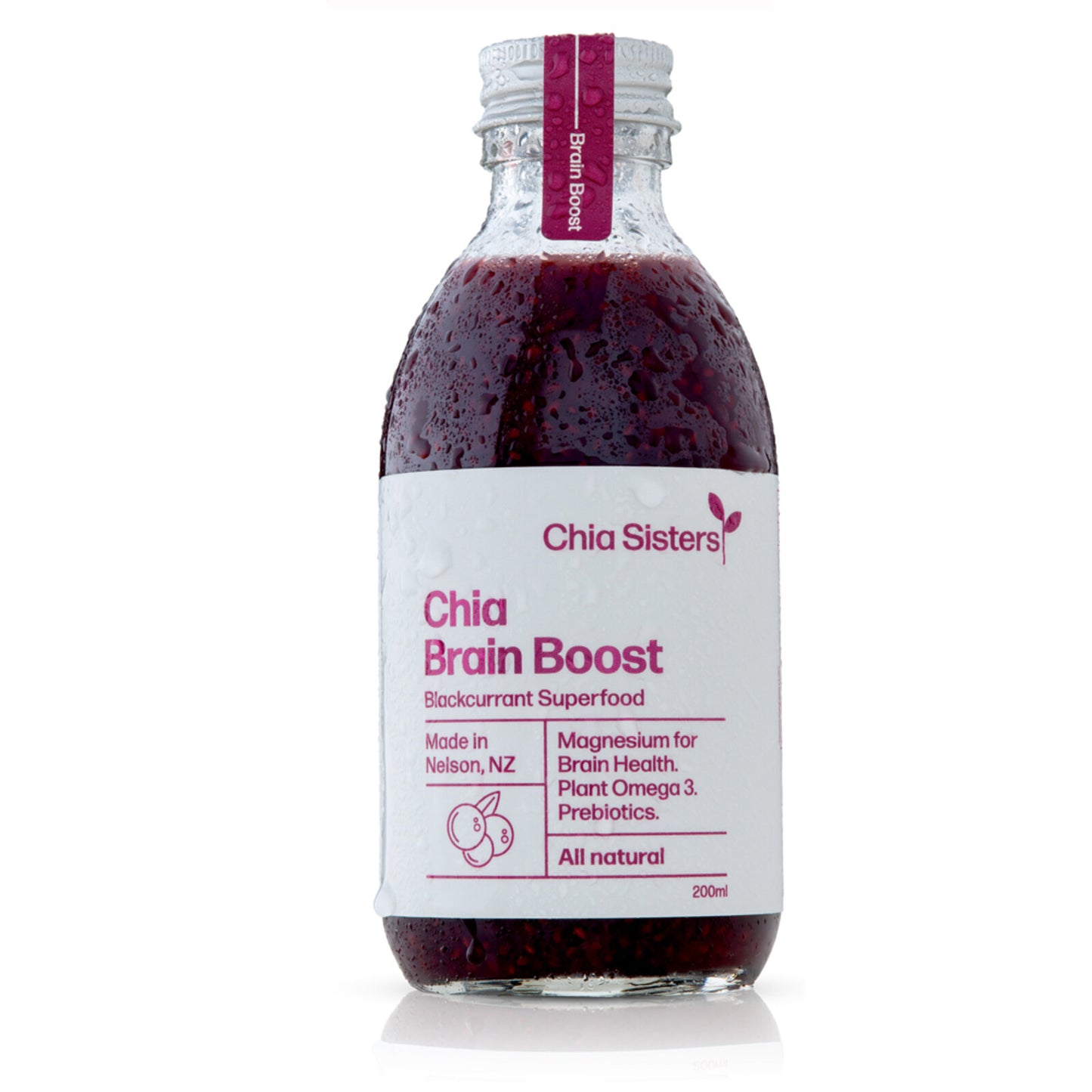 Chia Sisters - Chia Brain Boost Blackcurrant 200ml