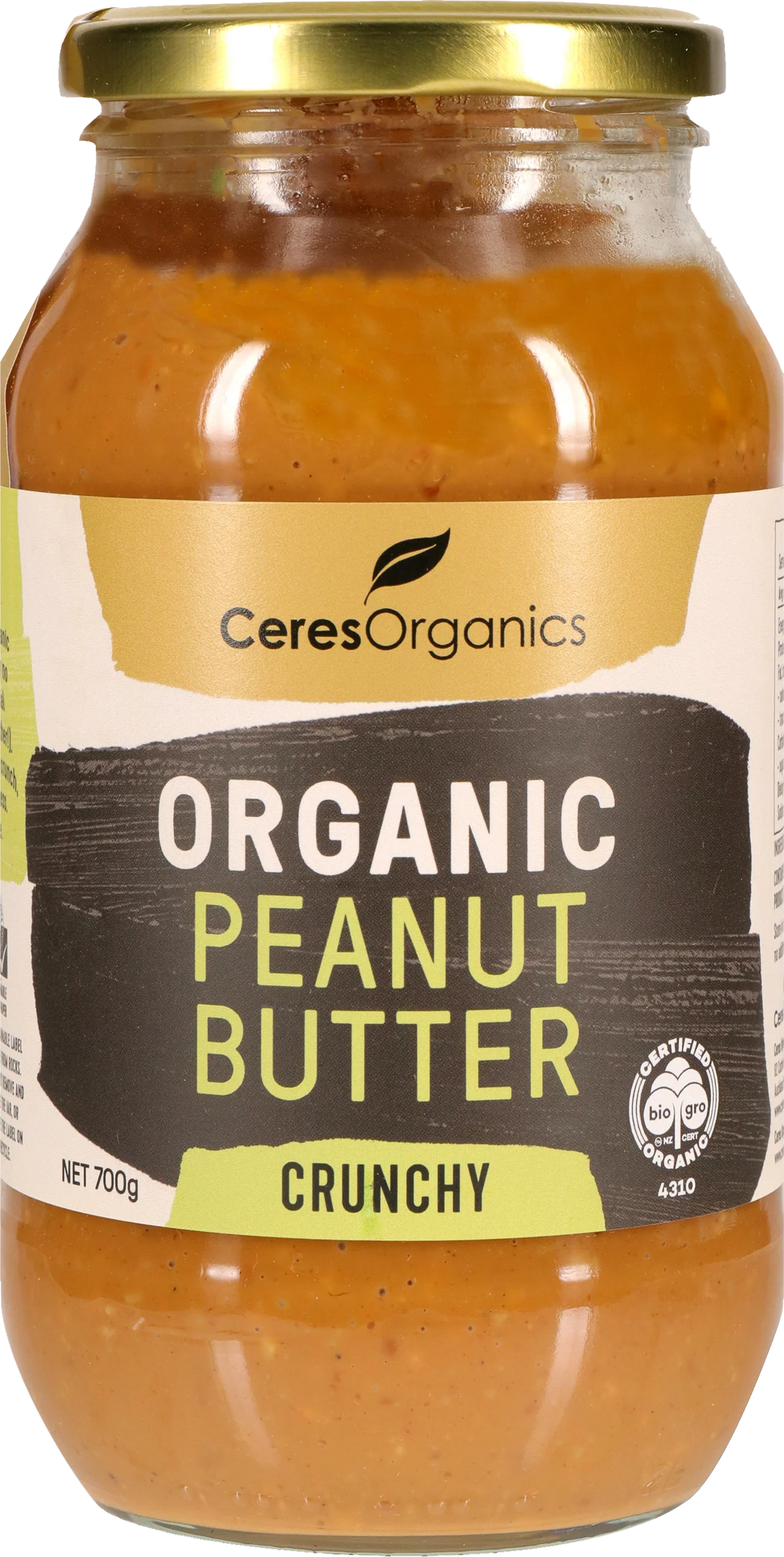 Ceres Organics - Organic Peanut Butter, Crunchy 700g