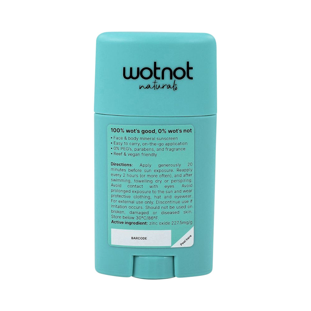 Wotnot - Sunscreen Stick Natural Zinc SPF 50 45g