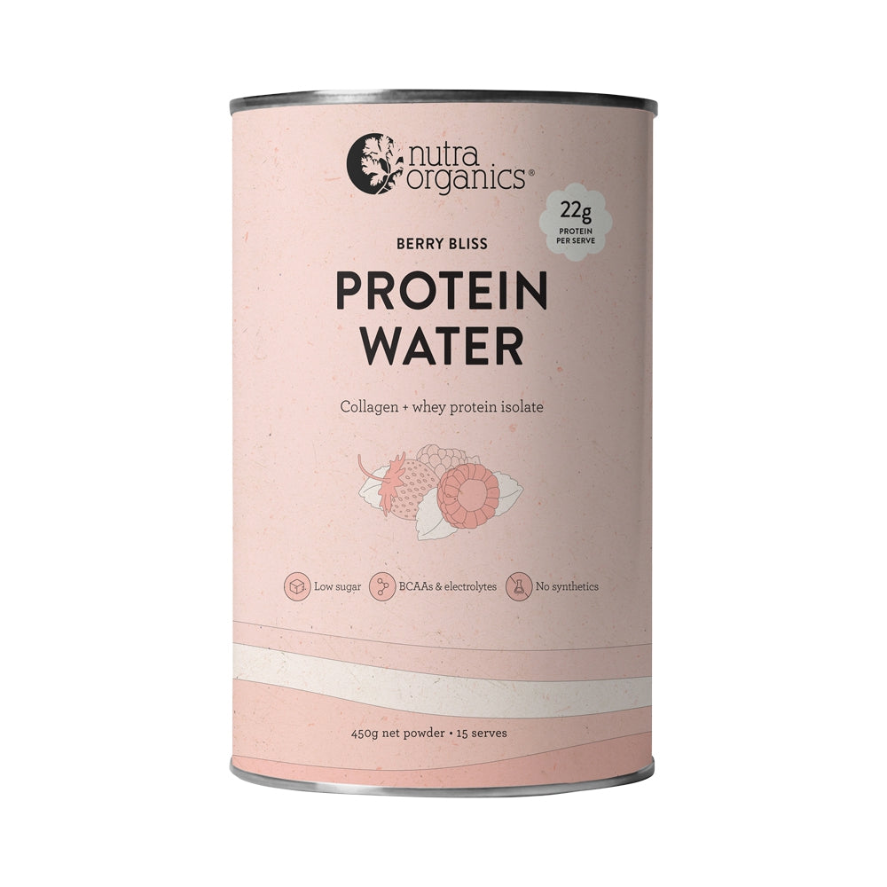 Nutra Organics - Protein Water Berry Bliss 450g