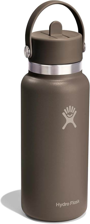 Hydro Flask - 32 Oz Wide Flex Straw Cap Colour: Sandpiper Brown