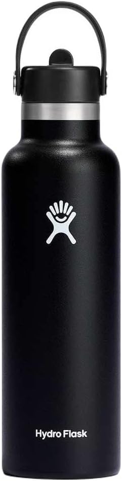 Hydro FLask - 21 Oz Standard Flex Straw Cap Colour: Black Black 21oz