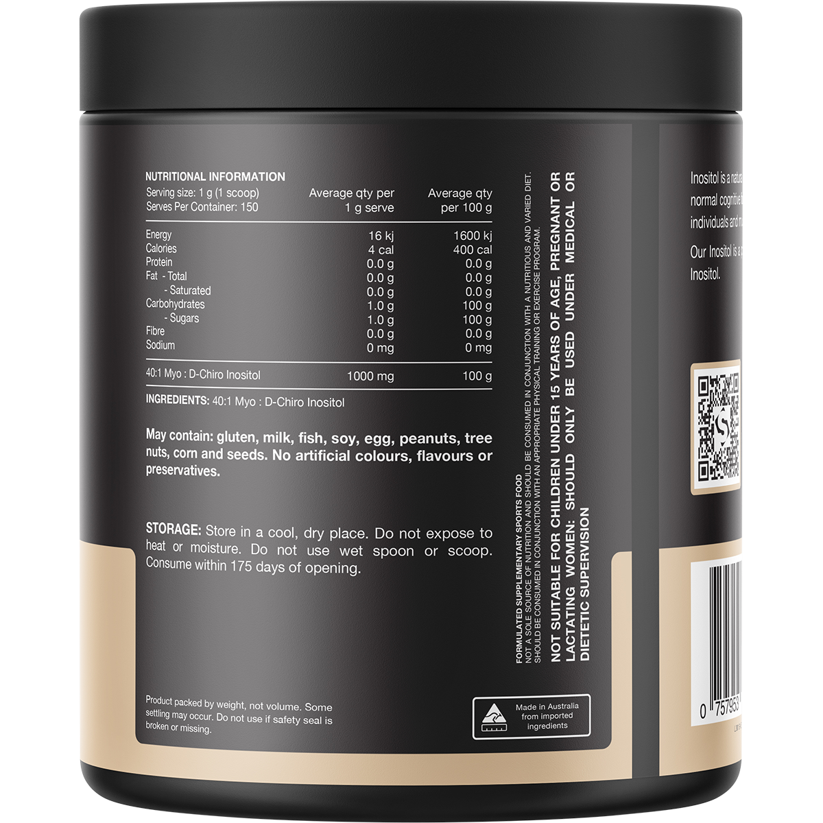 Switch Nutrition - Inositol 40:1 MYO : D-Chiro Inositol 150g