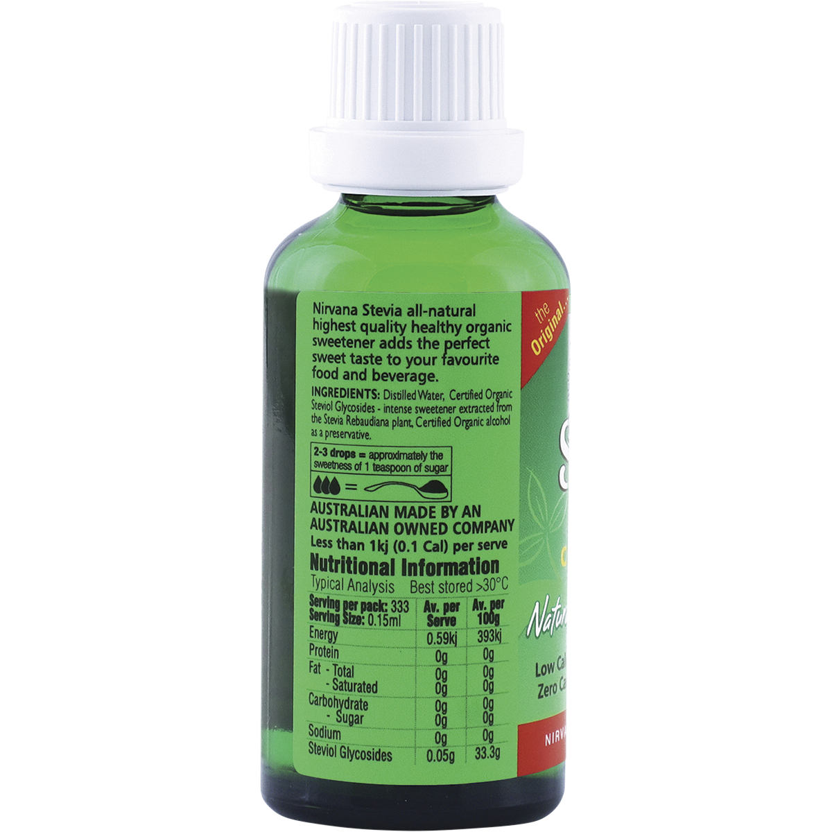Nirvana Organics - Stevia Liquid 50ml