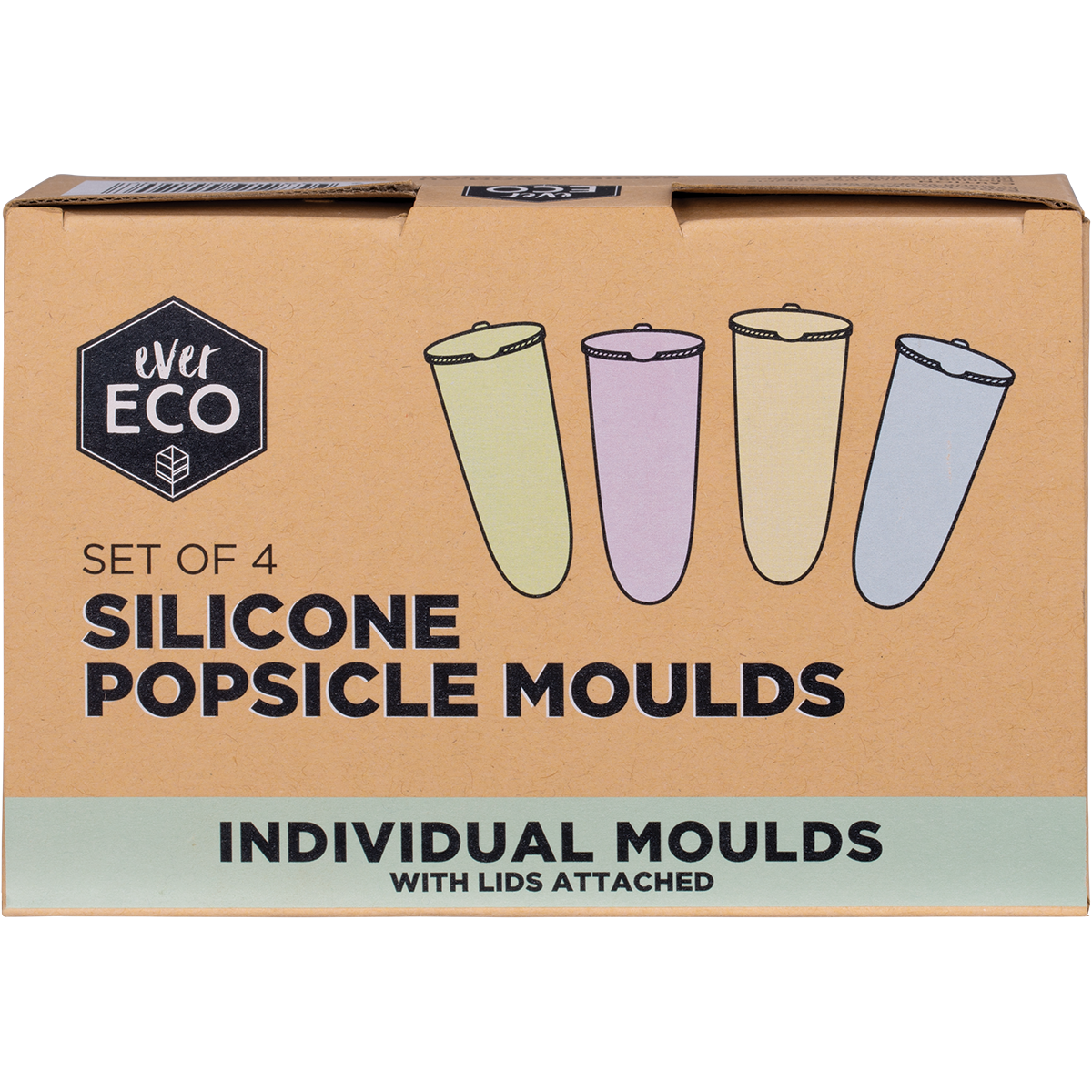 Ever Eco - Silicone Popsicle Moulds 4pk