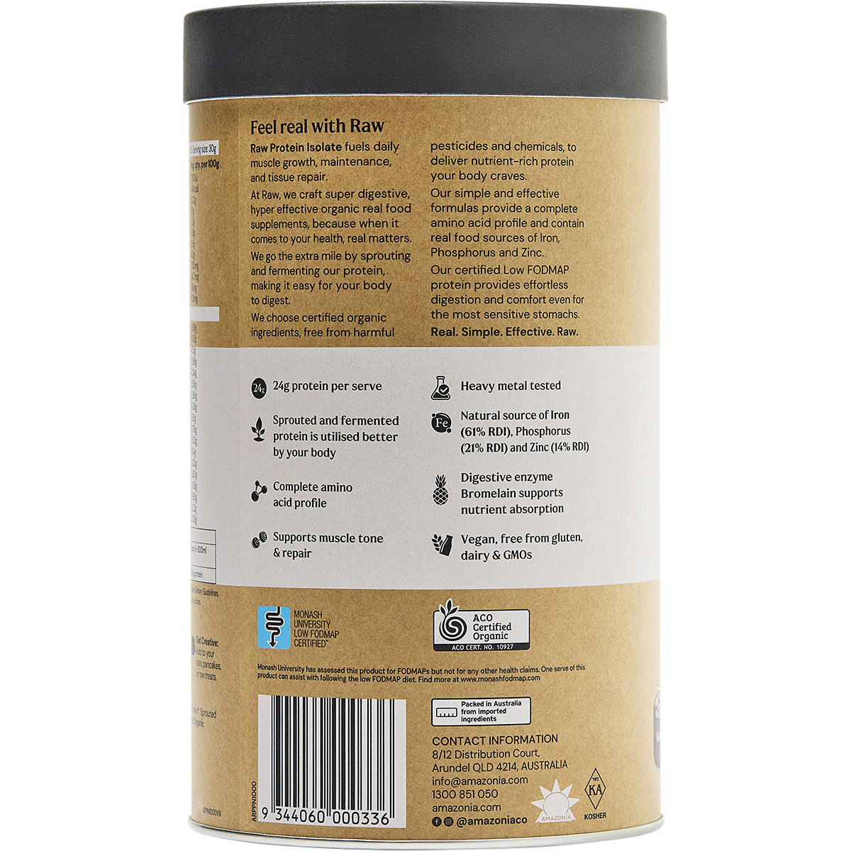 Raw Amazonia - Raw Protein Isolate Natural 1kg
