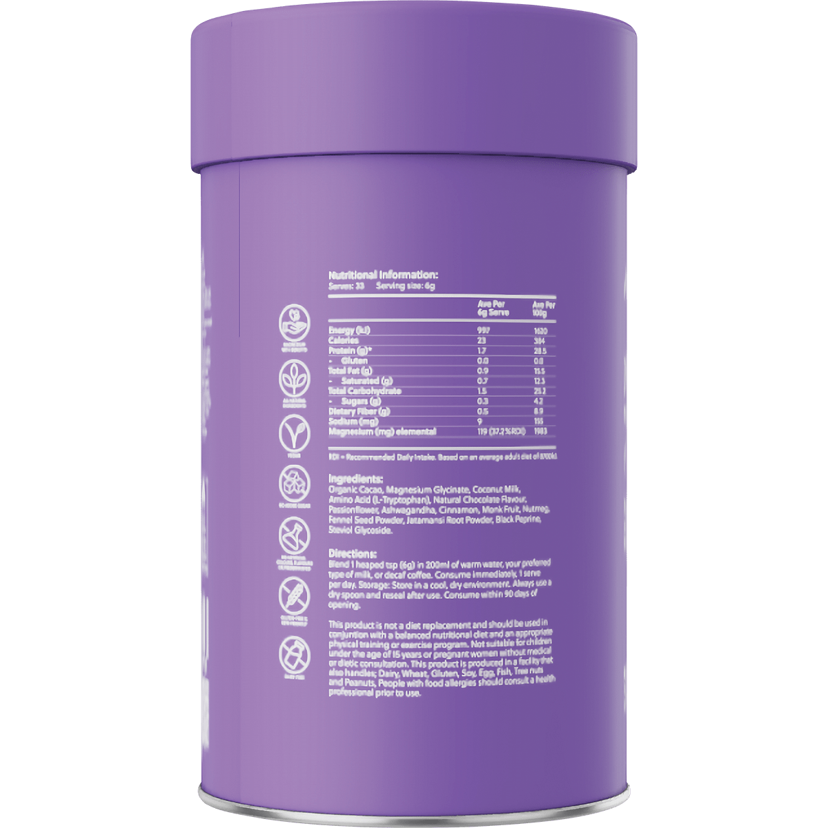 Amazing Oils - Magnesium Wellness Drink Nightly Cacao & Chai 200g