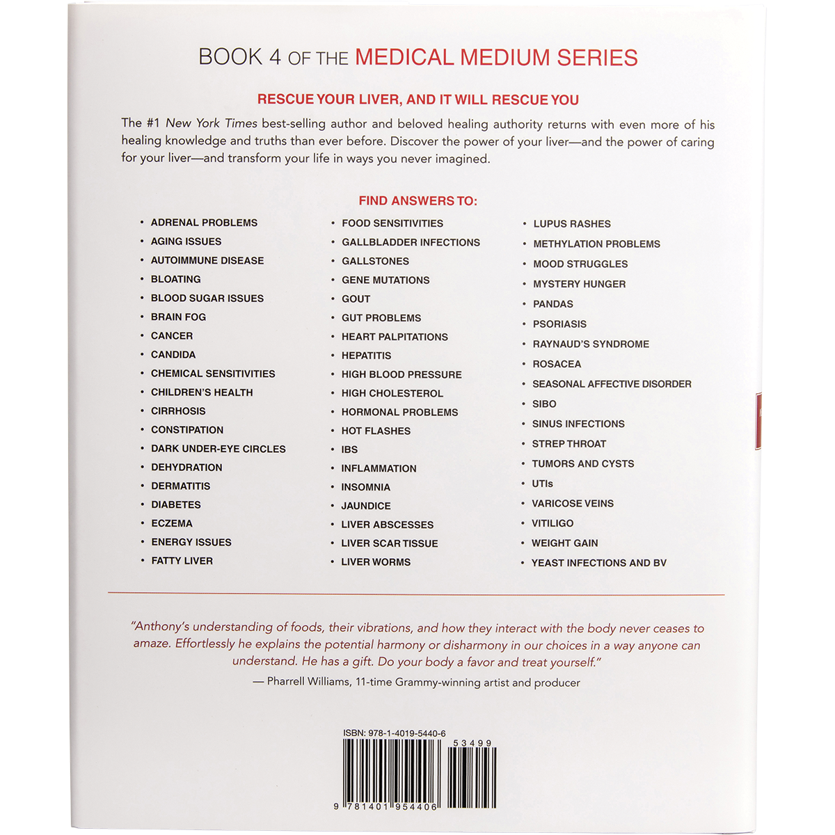 Book - Medical Medium Liver Rescue By Anthony William
