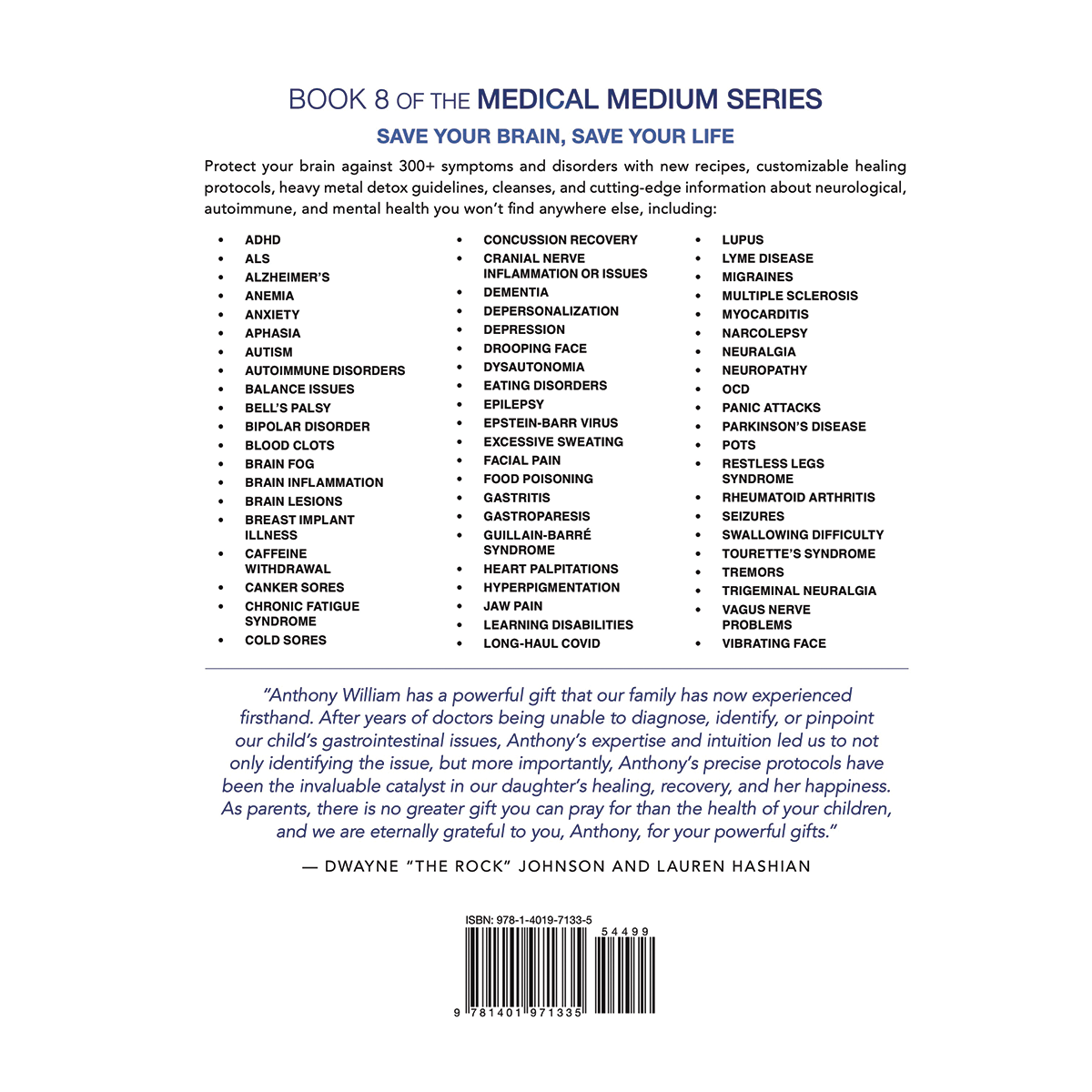 Book - Medical Medium Brain Saver Protocols by Anthony William